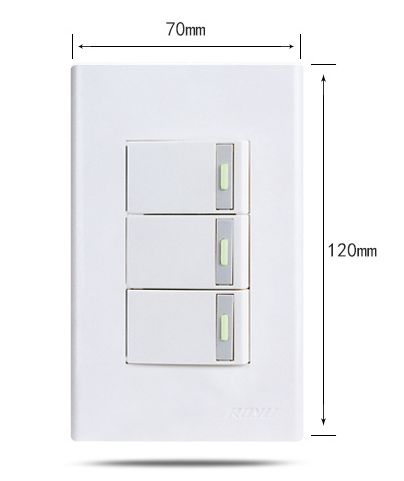 WD501 120 size 1 gang lighting switch