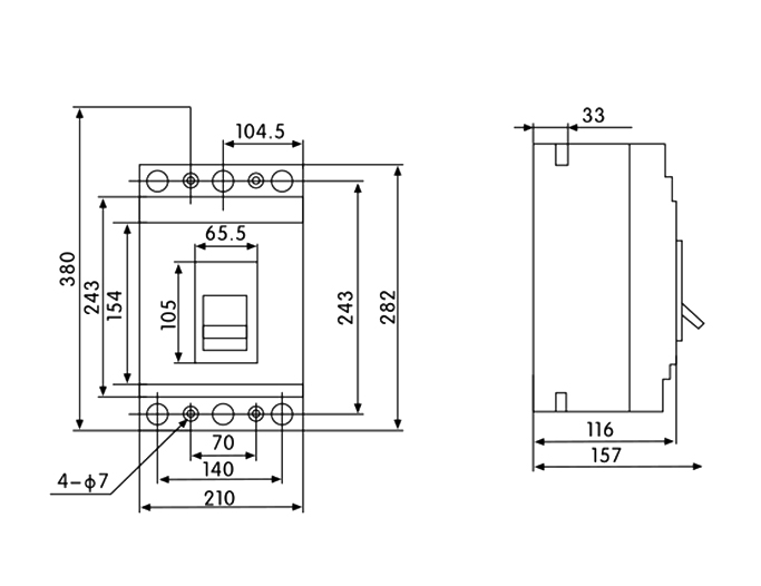 Mold Case Circuit Breaker (JCM1L)