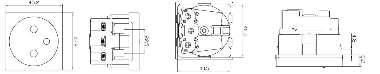 European Socket with different design